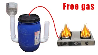 Amazing technology to use free gas from garbage