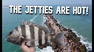 THIS IS WHY YOU FISH THE JETTIES -(Port Aransas Jetty Fishing)