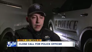 Close call for Massillon police officer during traffic stop