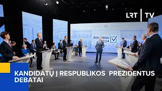 Rinkimai 2024. Kandidatų į Respublikos Prezidentus debatai | 2024-05-02