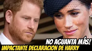 CONMOVEDOR! La IMPACTANTE DECLARACIÓN del PRÍNCIPE HARRY Sobre MEGHAN MARKLE HOY! ÚLTIMA HORA