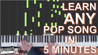 How to Play Piano - Learn Pop Songs on the Piano in 5 Minutes