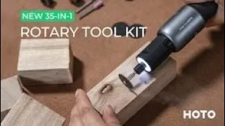 HOTO 35 IN 1 ROTARY TOOL KIT - Hoto Rotary Tool Review - How To?