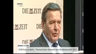 Gerhard Schröder spricht Klartext