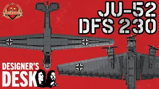 Ju 52 and  DFS 230 - Custom Military Lego - At The Designer’s Desk