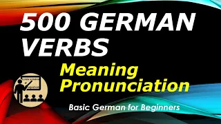 500 German Verbs | Deutsche Verben | Learn while you sleep