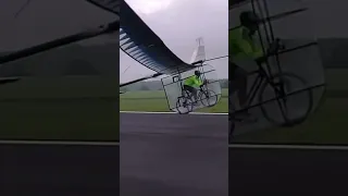 🛩️ Bike Powered Airplanes 🤯 #flight #aircraft #aviation