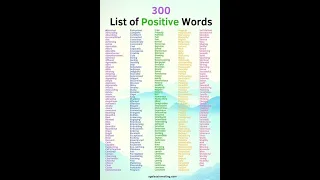 200 Positive Words for Growth #shorts