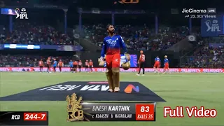 Dinesh Karthik 83 Run 35 Ball Vs SRH || Dinesh Karthik Batting || IPL 2024 RCB vs SRS
