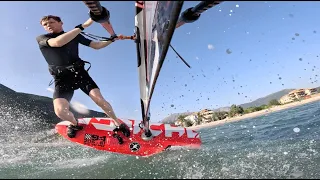 The best spocks I've ever done?! Vasiliki freestyle windsurfing - 4k drone footage