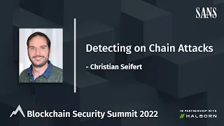 Detecting on Chain Attacks