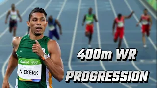 400m World Record Evolution leading to 42.9