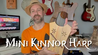 Mid-East Mini Kinnor Harp: Unboxing & Review (10-string lyre)