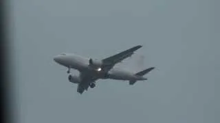 Airbus A318-112 Airbus Industrie D-AUAA landing approach Hamburg Finkenwerder