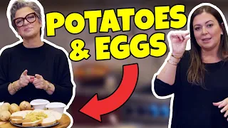 Potatoes and eggs — Grandma's recipe — with Caroline Manzo and Lauren Manzo | Easy Italian recipe
