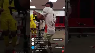 Lucas Paquetá Dances In The Dressing Room