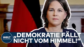 ANNALENA BAERBOCK: "Demokratie fällt nicht vom Himmel!" I WELT Dokument