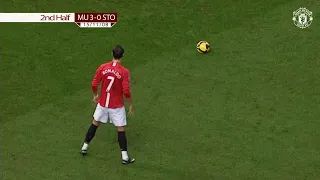 Ronaldo Freekick Goal vs Stoke City (ENGLISH COMMENTARY)