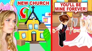 Having MY WEDDING In The *NEW* CREEPY CHURCH In Adopt Me ! (Roblox)