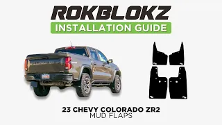 2023+ Chevy Colorado ZR2:  How to install the Rokblokz Rally Style Mud Flaps