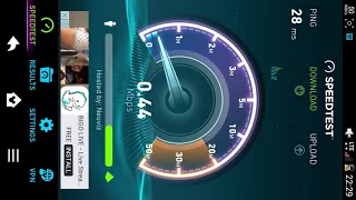 speedtest  4G LTE 2100mhz band 40