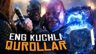 ENG KUCHLI QUROLLAR TOP 5 | MARVEL KINO OLAMIDAGI ENG KUCHLI QUROLLAR