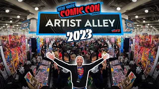 New York Comic Con 2023 Artist Alley - the most complete video - all the artists - POV