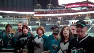 Sharks fans at game in Charlotte!