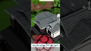 The Sims 4 Japan Roof Tutorial #Shorts #short