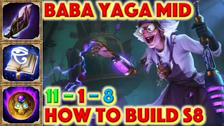 SMITE HOW TO BUILD BABA YAGA - Baba Yaga Mid Build Season 8 Conquest + How To + Guide + Gameplay