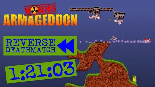 Worms Armageddon (PC) - Reverse Deathmatch speedrun in 1:21:03 (former WR)