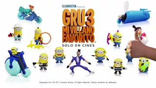 Figuras de Gru 3 Mi Villano Favorito (Anuncio de McDonald 2017)