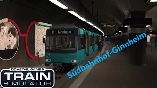 U1 Südbahnhof-Ginnheim | U-Bahn Frankfurt | Train Simulator #1