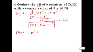 Calculating pH from [OH-] hydroxide Concentration - CLEAR & SIMPLE