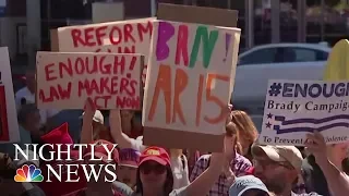 Days After School Shooting In Parkland, Florida, A Gun Show In Miami | NBC Nightly News