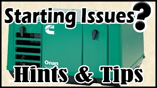 RV Onan Generator Start Up Problems. Fix it here.  Hint & Tips