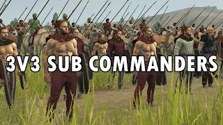 Sub Commanders 3v3 - Multiplayer Battle - Total War Rome 2