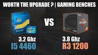 Core i5 4460 vs Ryzen 3 1200 (1300 / 1300X) | Worth the upgrade? | Gaming Benchmarks | 720p & 1080p