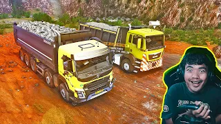 Sopir Dump Truk ngamuk Kawan Gak Bisa Nyetir - Spintires Mudrunner