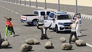 قطاع طرق خطفوا طفل وتركو أبوه بالصحراء ويفزع راعي الشاص لإنقاذ الطفل | قراند 5 - GTAV