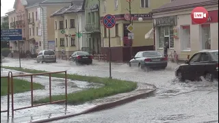 1 июня в 14:50 центр Слонима затопило...