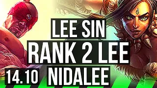 LEE SIN vs NIDALEE (JGL) | Rank 2 Lee, Rank 5, 6/3/10 | BR Master | 14.10