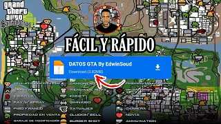 ✅MOD to HAVE EVERYTHING UNLOCKED in GTA SA ANDROID | Missions, Maps, Shops, Weapons and more at 100%