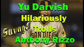 Yu Darvish Trolls Anthony Rizzo!!  #shorts