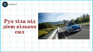 Рух тіла під дією кількох сил (розв'язування задач)