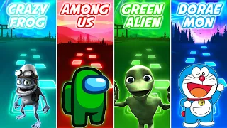 Crazy Frog vs Among Us vs Green Alien vs Doraemon - Tiles Hop EDM Rush
