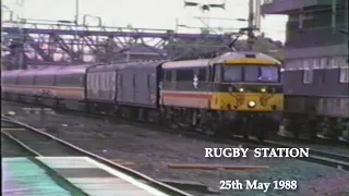 BR in the 1980s Rugby Station on 25th May 1988
