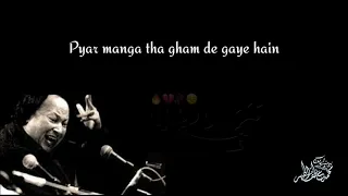 Pyar Manga Tha Gham De Gaye Hain remix (Slowed+Reverb) Nusrat Fateh Ali Khan