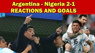 Nigeria Argentina 1-2 Goals and REACTIONS Maradona on drugs?