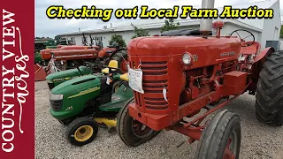 Checking out local Farm Auction in between Farm Chores